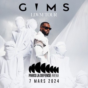 Gims en concert à Paris La Défense Arena en mars 2024