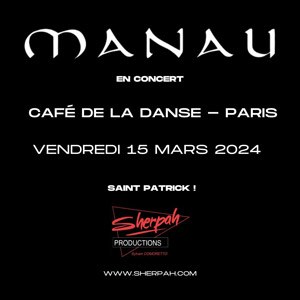 Manau en concert au Café de la Danse en mars 2024