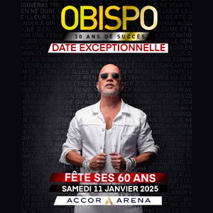 Concert Pascal Obispo à Paris Accor Arena en janvier 2025