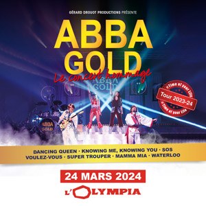 Abba Gold le concert hommage à L'Olympia en mars 2024