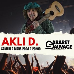 Akli D. en concert au Cabaret Sauvage en mars 2024