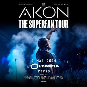 Akon en concert à L'Olympia en mai 2024