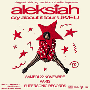 Aleksiah en concert Supersonic Records en novembre 2025