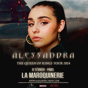 Alessandra en concert à La Maroquinerie en 2024