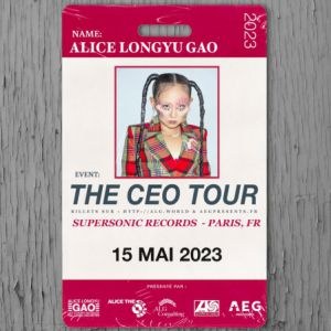 Alice Longyu Gao en concert Supersonic Records en 2023