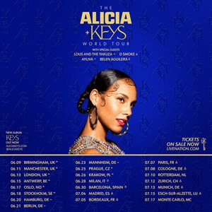 Alicia Keys en concert à l'Accor Arena en juillet 2022