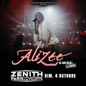 Alizée en concert Zénith Paris - La Villette en octobre 2026