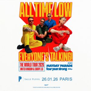 All Time Low en concert Salle Pleyel le 26 janvier 2026