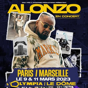 Alonzo en concert à L'Olympia en mars 2023