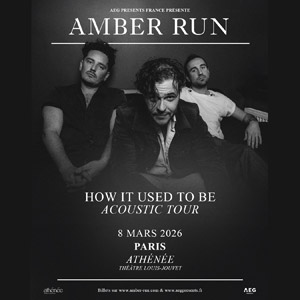 Amber Run en concert Athénée Théâtre Louis-Jouvet en mars 2026