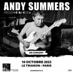 Andy Summers en concert au Trianon en octobre 2022