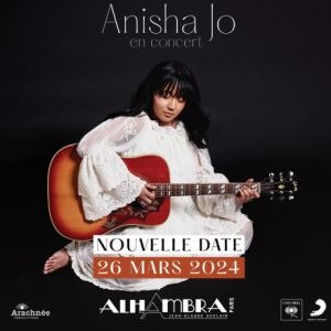 Anisha Jo en concert à l'Alhambra en mars 2024
