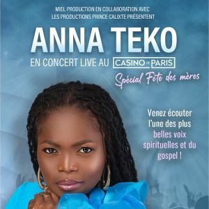 Anna Teko en concert au Casino de Paris en 2022