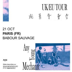 Any Young Mechanic Concert Babour Sauvage Paris 2026