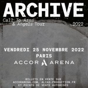 Archive en concert à l'Accor Arena en novembre 2022