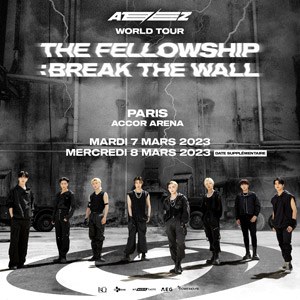 Ateez en concert à l'Accor Arena en mars 2023