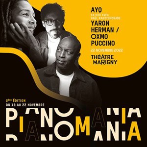 Billets Ayo + Gael Rakotondrake & Yaron Hermn + Oxmo Puccino Theatre Marigny - Paris mardi 22 novembre 2022
