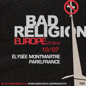Bad Religion en concert à l'Elysée Montmartre en 2024