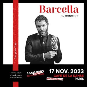Barcella en concert au Café de la Danse le 17 novembre 2023