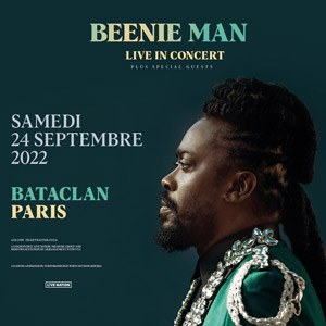 Beenie Man en concert au Bataclan en septembre 2022