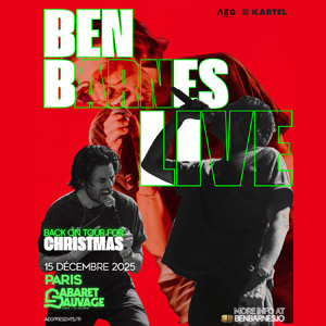 Ben Barnes en concert Cabaret Sauvage le 15 décembre 2025