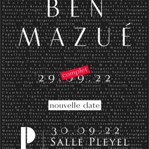 Ben Mazué en concert à la Salle Pleyel en septembre 2022