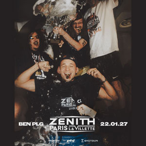 Ben Plg Concert Zénith Paris - La Villette Paris 2027