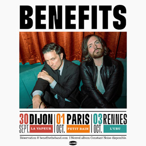 Benefits en concert Petit Bain le 1er octobre 2025