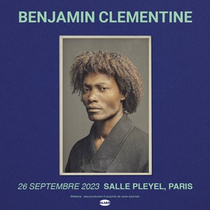 Benjamin Clementine Salle Pleyel - Paris mardi 26 septembre 2023