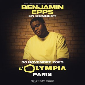 Benjamin Epps en concert à L'Olympia en novembre 2023