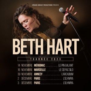 Beth Hart en concert à L'Olympia en mars 2025