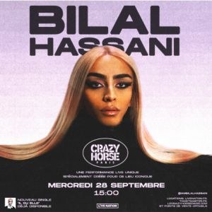 Bilal Hassani en concert au Crazy Horse Paris