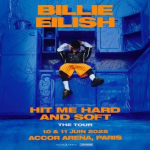 Billie Eilish en concert à l'Accor Arena en 2025