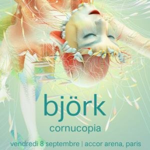 Björk en concert à l'Accor Arena en septembre 2023