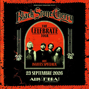 Black Stone Cherry en concert Alhambra en septembre 2026