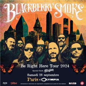 Blackberry Smoke en concert à L'Olympia en septembre 2024