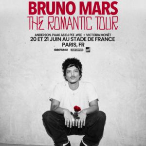 Bruno Mars en concert Stade de France en juin 2026