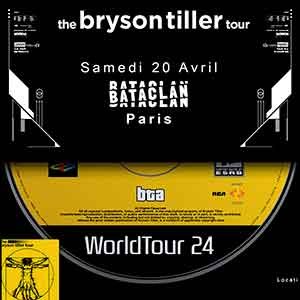 Bryson Tiller en concert au Bataclan en avril 2024