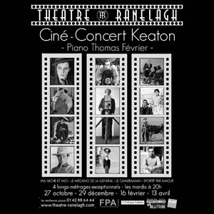 Buster Keaton en ciné-concert Theatre le Ranelagh Paris 2026
