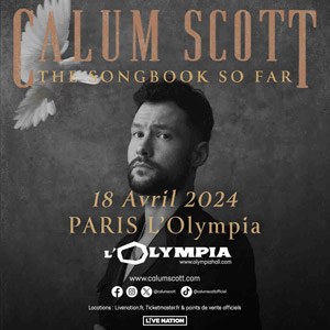 Calum Scott en concert à l'Olympia en avril 2024