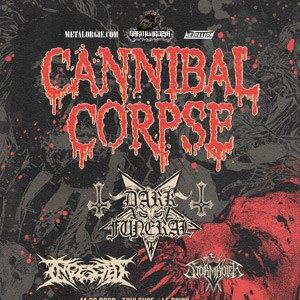 Cannibal Corpse + Dark Funeral + Ingested + Stormruler Elysée Montmartre - Paris mercredi 22 mars 2023