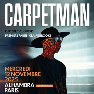 Carpetman en concert Alhambra le 12 novembre 2025