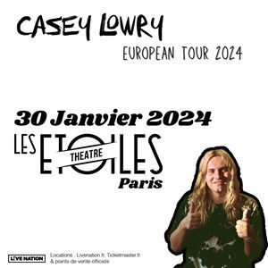 Casey Lowry en concert Les Etoiles en janvier 2024