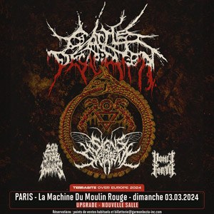 Cattle Decapitation en concert à La Machine du Moulin Rouge
