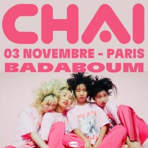 Chai en concert au Badaboum le 3 novembre 2023