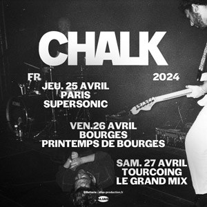 Chalk en concert au Supersonic Records en avril 2024