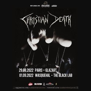 Billets Christian Death Glazart - Paris lundi 29 août 2022