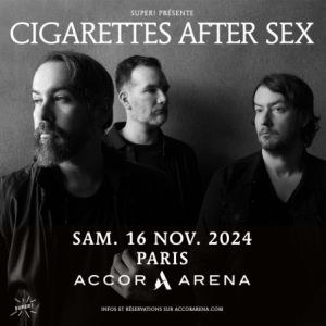 Cigarettes After Sex en concert à l'Accor Arena en 2024