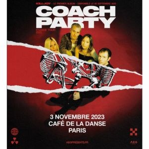 Coach Party en concert au Café de la Danse le 3 novembre 2023