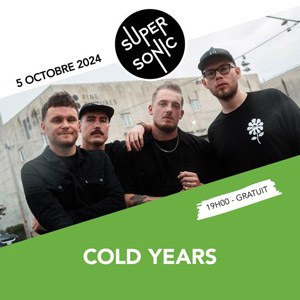 Cold Years en concert au Supersonic Records en 2024